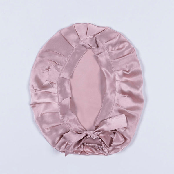 Women's Solid Color Hair Care Silk Nightcap