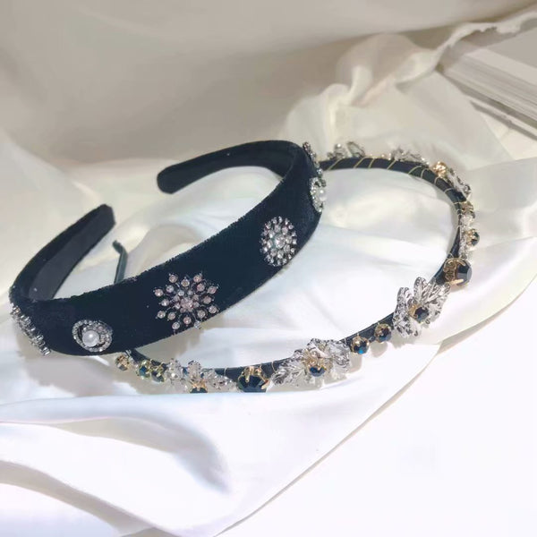 New Style Hair Accessories Snowflake Velvet Headband Women