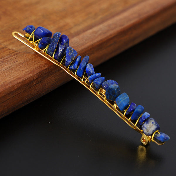 Natural Crystal Gravel Small Hairclip