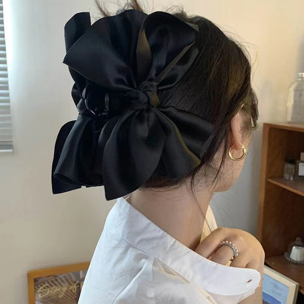 Graceful Bow Mesh Hair Claw Headdress