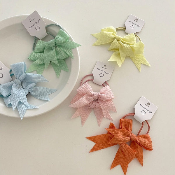 Candy Color Bow Ponytail Hair Rope Hair Accessories