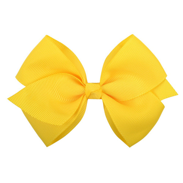 Bow Hair Accessories Headdress Solid Color Rib Ribbon