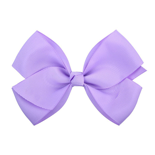Bow Hair Accessories Headdress Solid Color Rib Ribbon