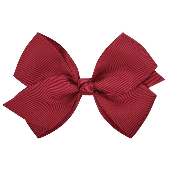 Bow Hair Accessories Headdress Solid Color Rib Ribbon