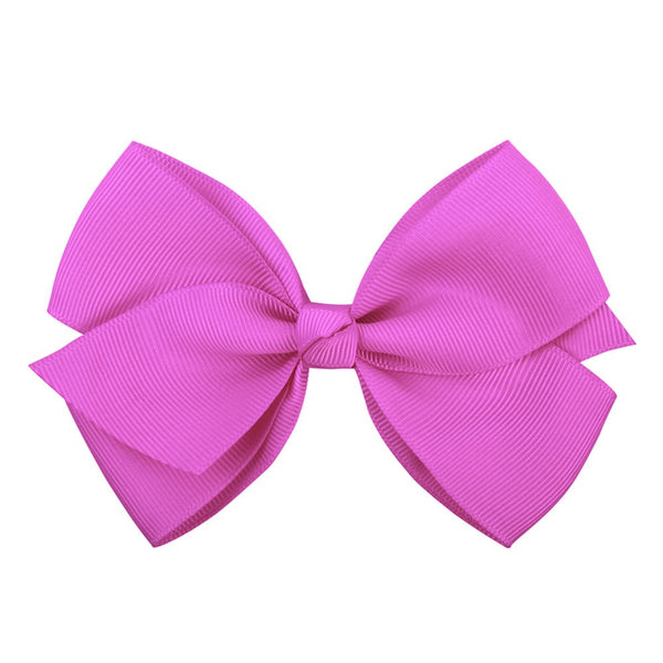 Bow Hair Accessories Headdress Solid Color Rib Ribbon