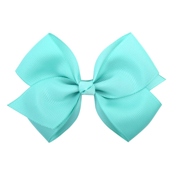 Bow Hair Accessories Headdress Solid Color Rib Ribbon