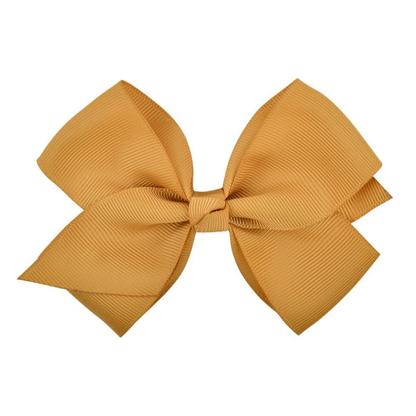Bow Hair Accessories Headdress Solid Color Rib Ribbon