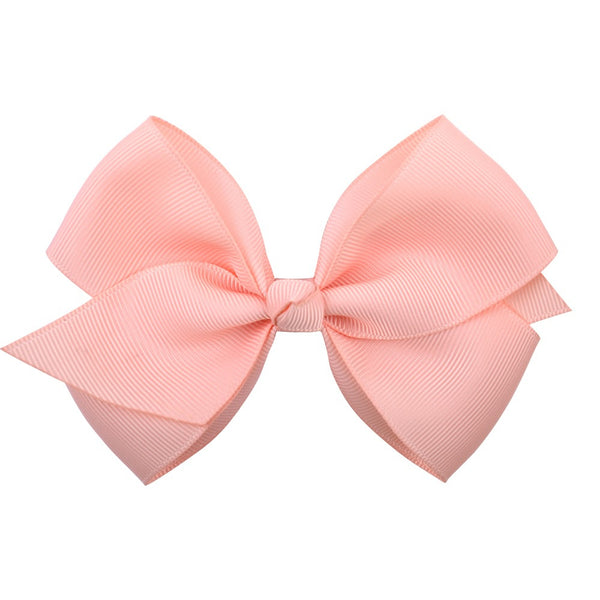 Bow Hair Accessories Headdress Solid Color Rib Ribbon