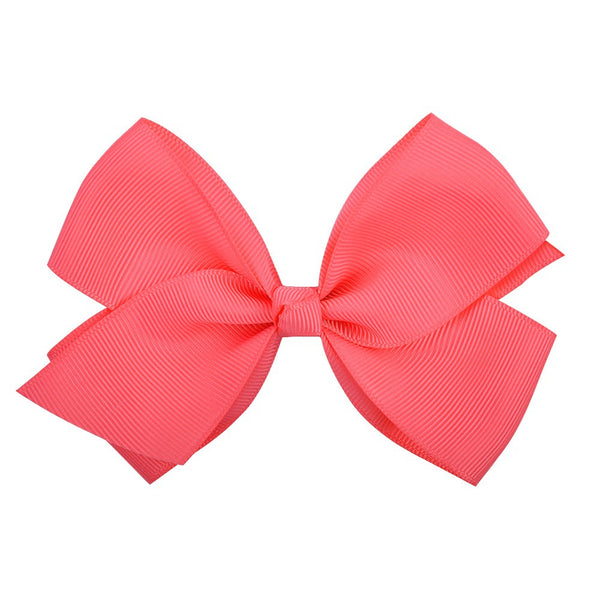 Bow Hair Accessories Headdress Solid Color Rib Ribbon