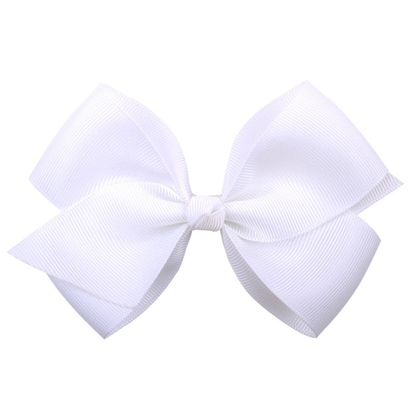 Bow Hair Accessories Headdress Solid Color Rib Ribbon
