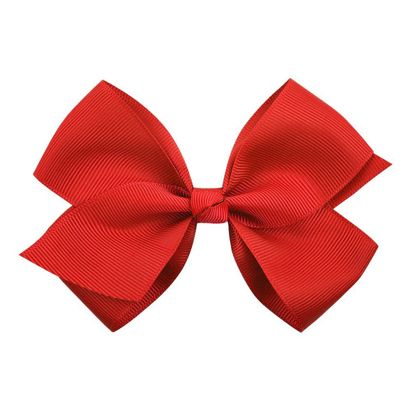 Bow Hair Accessories Headdress Solid Color Rib Ribbon