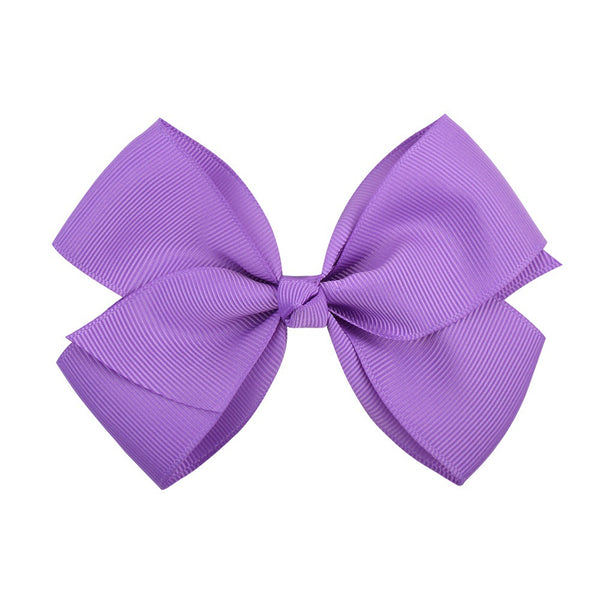 Bow Hair Accessories Headdress Solid Color Rib Ribbon