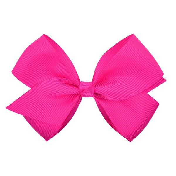 Bow Hair Accessories Headdress Solid Color Rib Ribbon
