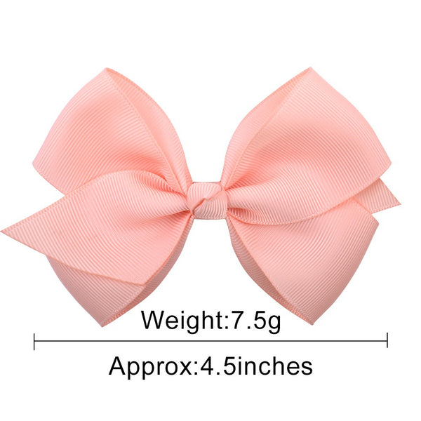 Bow Hair Accessories Headdress Solid Color Rib Ribbon