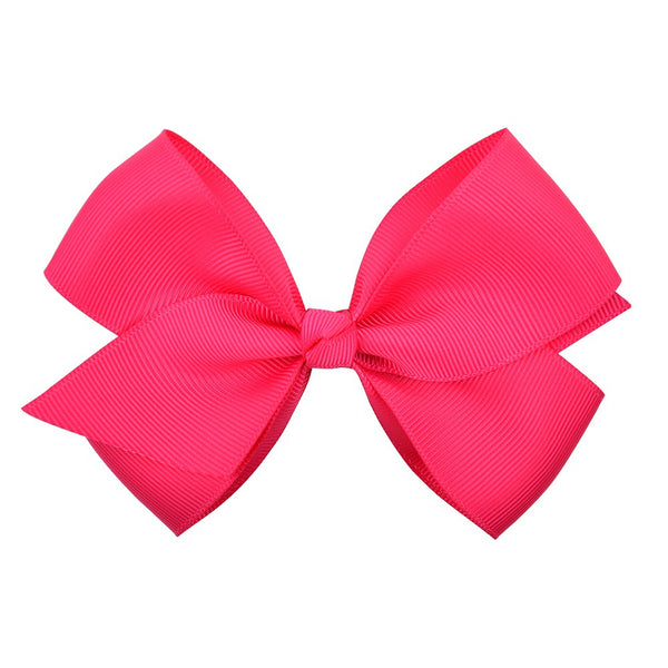 Bow Hair Accessories Headdress Solid Color Rib Ribbon