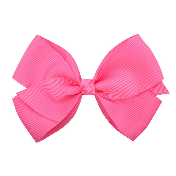 Bow Hair Accessories Headdress Solid Color Rib Ribbon