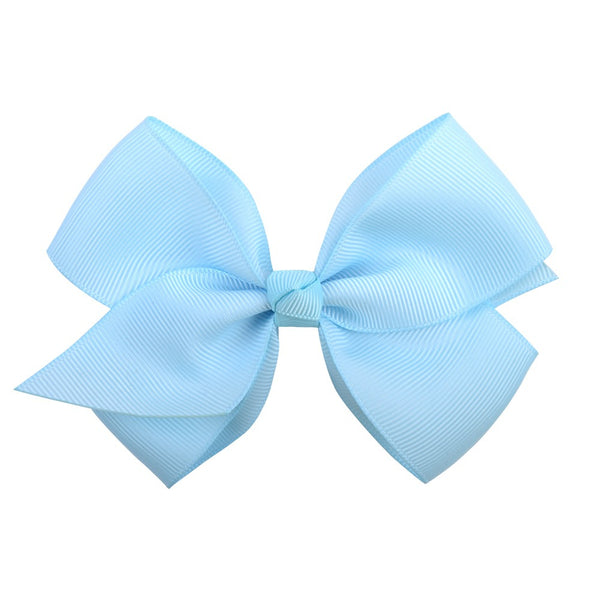 Bow Hair Accessories Headdress Solid Color Rib Ribbon