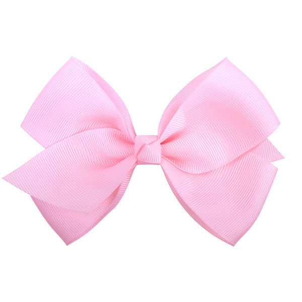 Bow Hair Accessories Headdress Solid Color Rib Ribbon