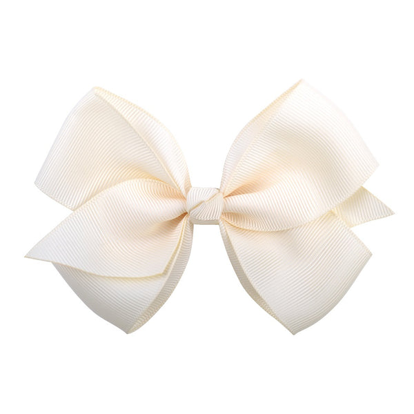 Bow Hair Accessories Headdress Solid Color Rib Ribbon