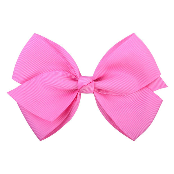 Bow Hair Accessories Headdress Solid Color Rib Ribbon