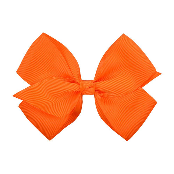 Bow Hair Accessories Headdress Solid Color Rib Ribbon