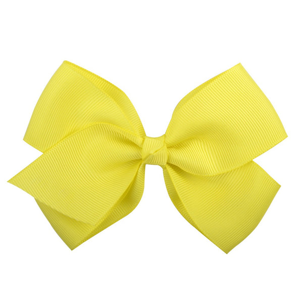 Bow Hair Accessories Headdress Solid Color Rib Ribbon