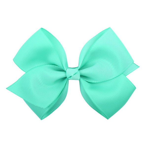 Bow Hair Accessories Headdress Solid Color Rib Ribbon