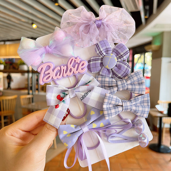 Children's Elastic Flower Baby Hair Ring Mesh Bow