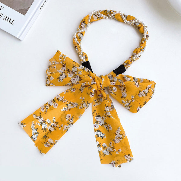 Spring Streamer Headband Sen Tie Bow Hair Tie Hairpin