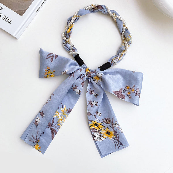 Spring Streamer Headband Sen Tie Bow Hair Tie Hairpin