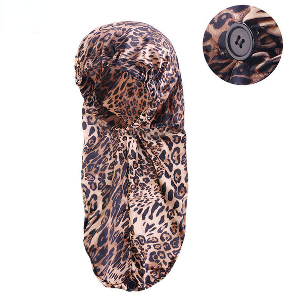 Elastic Buckle Long Cylinder Hair Nightcap
