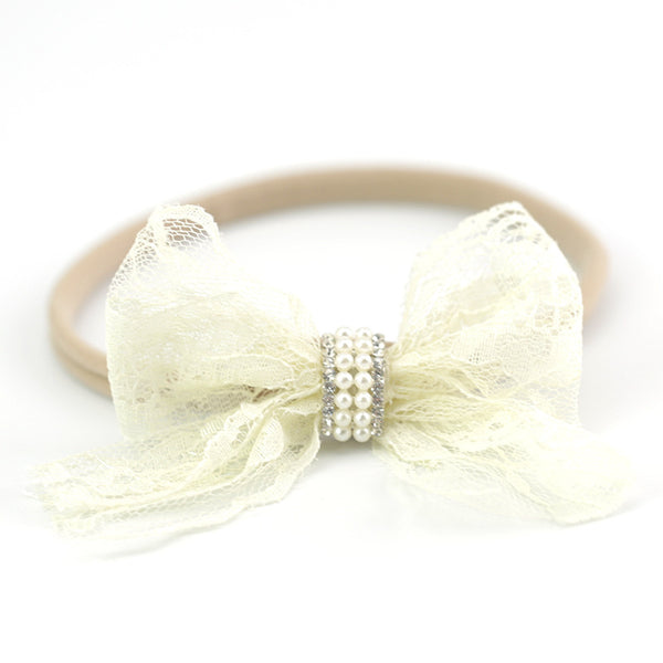 Lace bow headband hair band