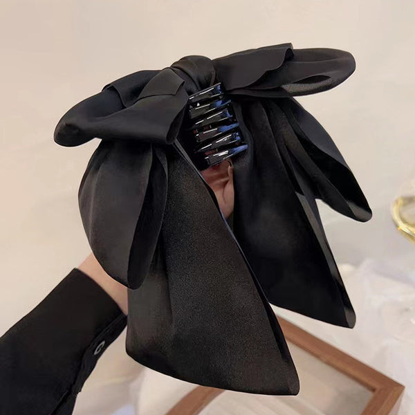 Graceful Bow Mesh Hair Claw Headdress