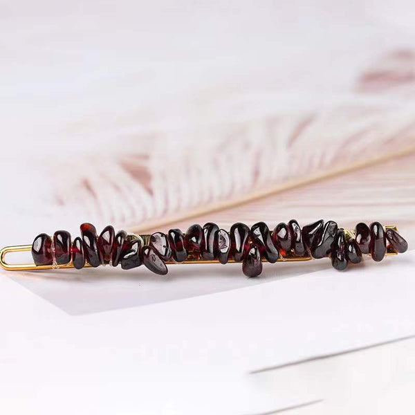Natural Crystal Gravel Small Hairclip