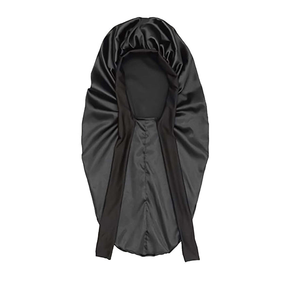Bow Long Tail Nightcap High Elastic Women's Satin Toupee Long Ribbon Shower Cap