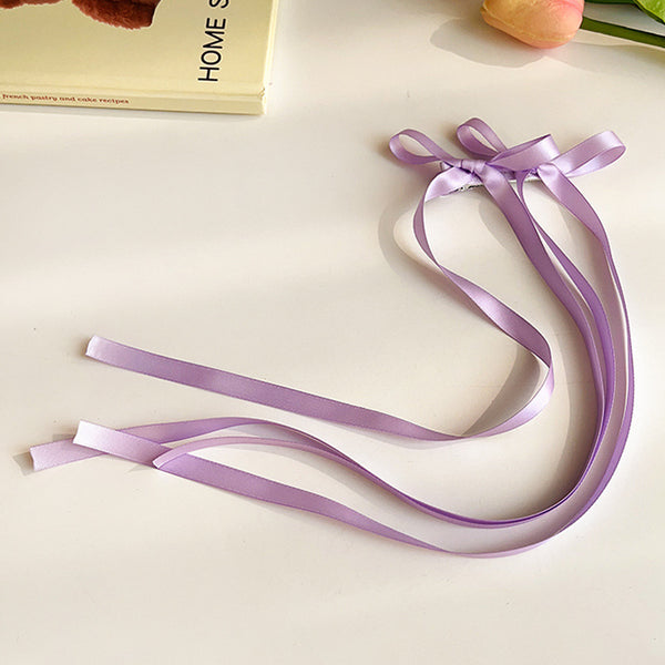 Braided Hair Ribbon Bow Barrettes