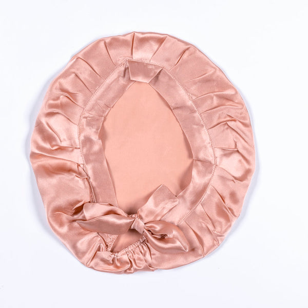 Women's Solid Color Hair Care Silk Nightcap