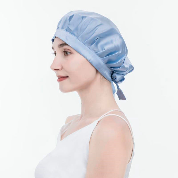 Women's Solid Color Hair Care Silk Nightcap