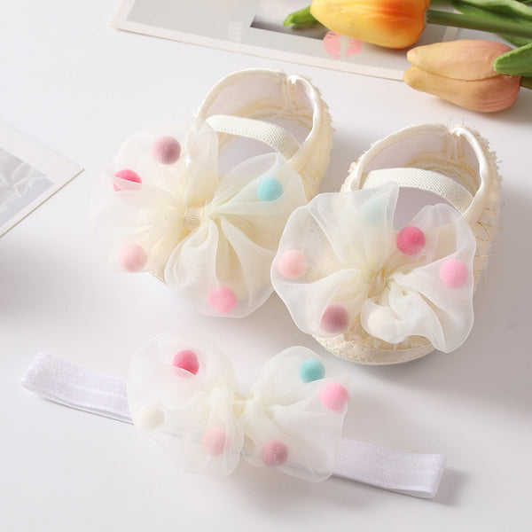 New Hair Band Suit Europe And America Lovely Bow Princess Shoes Baby Shoes