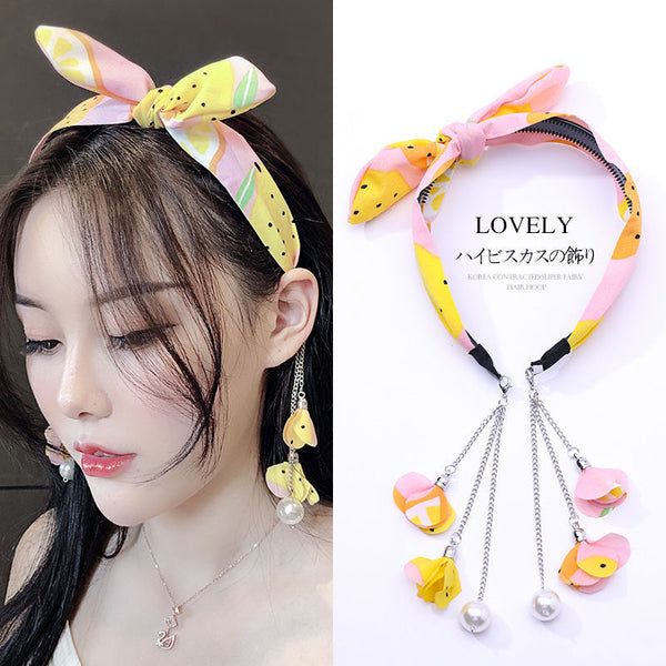Bow tie hair tie