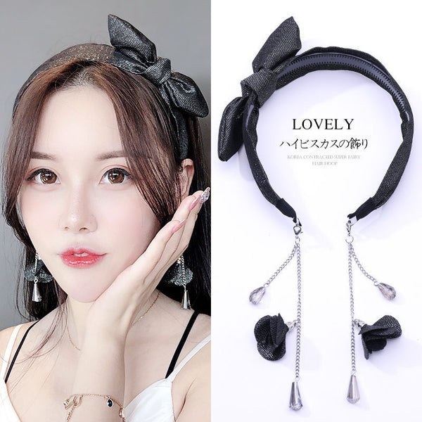 Bow tie hair tie
