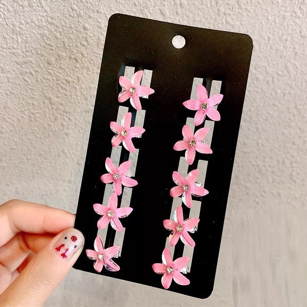 Braided Hair Headdress Small Hairclip Rhinestone Mini Hair Clip Children