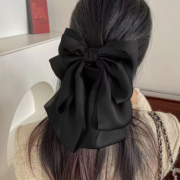Graceful Bow Mesh Hair Claw Headdress