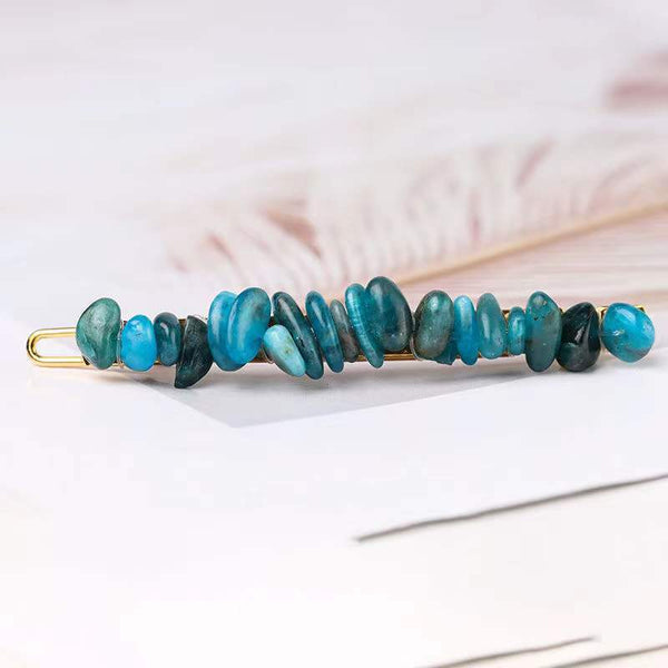 Natural Crystal Gravel Small Hairclip