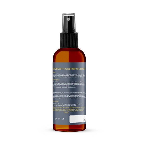 ELLOHE Hair Thickness Hair Growth Castor Oil Spray 60ml Pack of 1