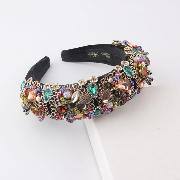New Fashion Style Baroque Colored Diamond Headband For Women