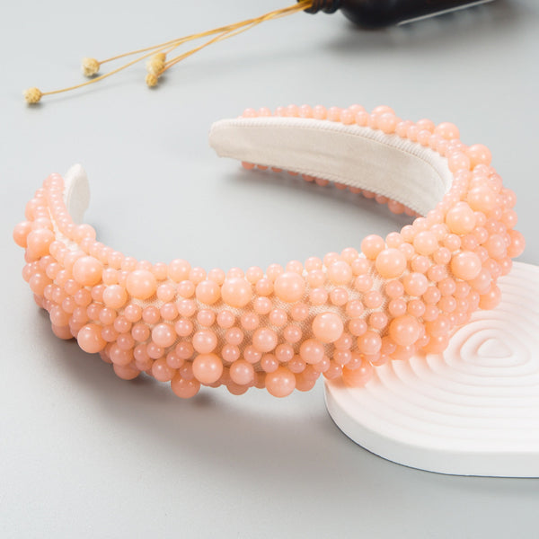 European And American Fashion Pearl Headband Women