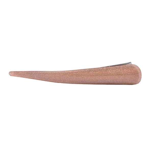 Glittering Powder Glossy Barrettes Lengthened Ox Horn Hairclip