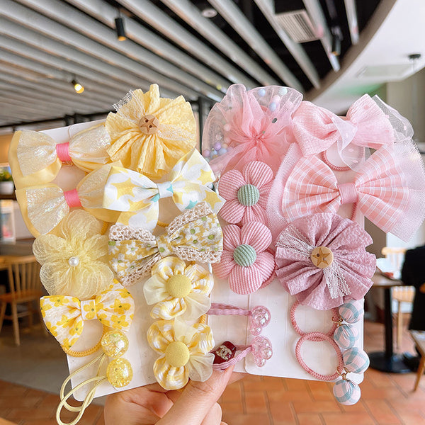 Children's Elastic Flower Baby Hair Ring Mesh Bow