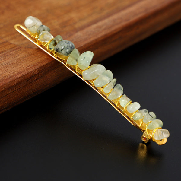 Natural Crystal Gravel Small Hairclip